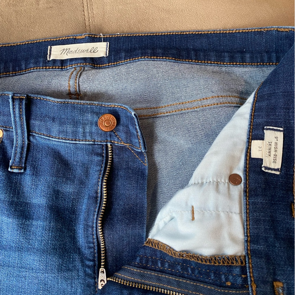 Madewell 9” high rise skinny jeans